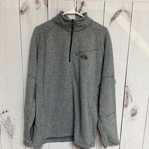 The North Face Sweater Fleece 1/4-Zip Men’s XL Gray EUC